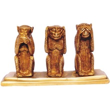 Three Monkey Set made in Brass