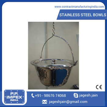 PP Impex Metal Stainless Steel Vegetable Bowl