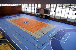 Pvc Indoor Sports Floorings, for Basketball, Volleyball, Surface Treatment : Polished