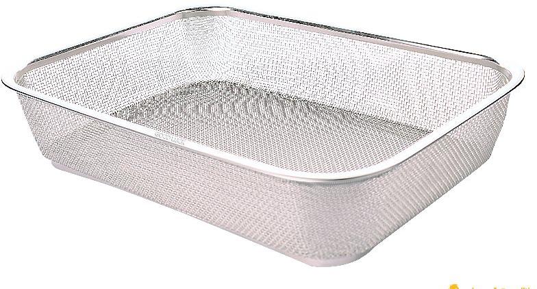 Stainless Steel Flat Fruit Basket