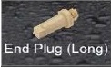 END PLUG-LONG, Color : white