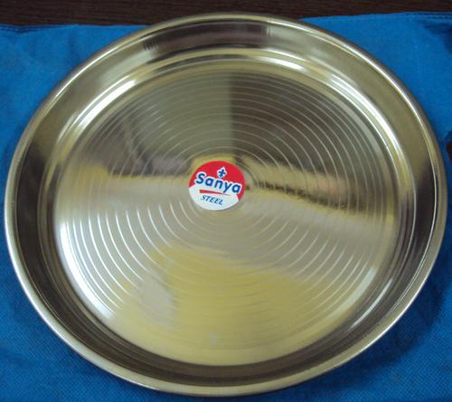 10-14 Inches Stainless Steel Thali, Feature : Durable nature, Compact design
