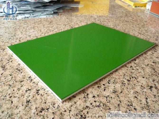 Aluminium Green Aluminum Composite Panel, for Outdoor, Indoor, Pattern : Plain