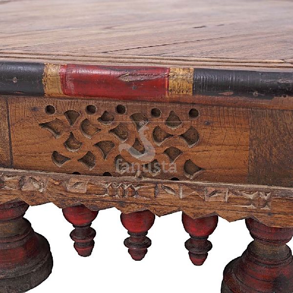 Octagonal Wooden Bajot Table