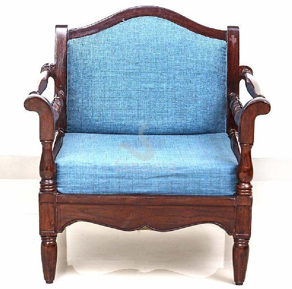 Soft Fabirc Wooden Sofa Chair