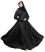 Black Color Nida Umbrella Style Abaya Burkha