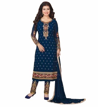 Georgette Semi-Stitched Suits, Size : Free Size