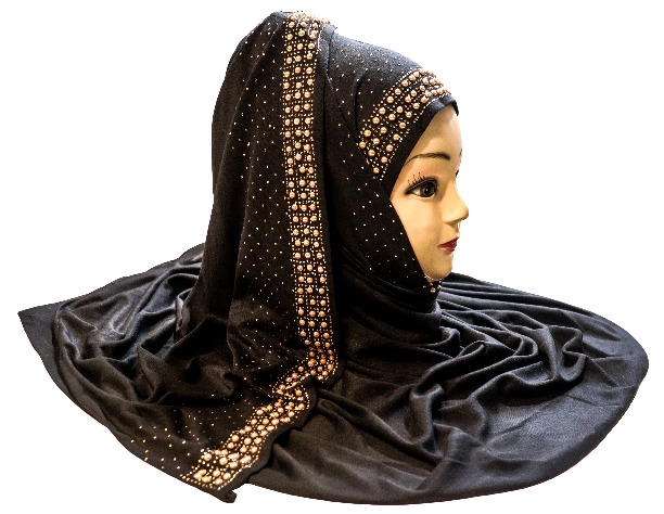Justkartit Black Color Soft Hosiery Cotton Hijab Dupatta
