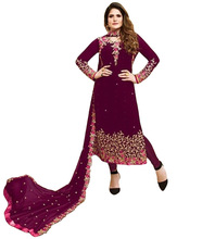 Maroon Color Georgette Salwar Kameez Suits