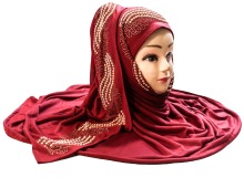 Stone Work Hijab Scarf Dupatta