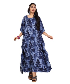 Stylish Printed Rayon Soft Cotton Women\'s Kurtas Kaftans