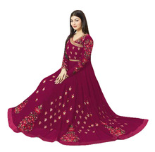 Women Georgette Zari Embroidery Anarkali Suit, Size : Chest/Bust Size Up To 46 Inch