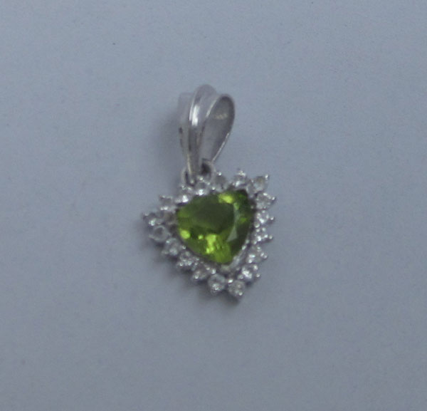 Pendant With peridot and topaz