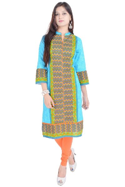 Cotton Multi colored Casual Kurti kurta Dress