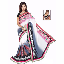 Ethnic Designer Net Saree, Color : Multi Color