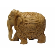 Handicraft Flower Carving Elephant
