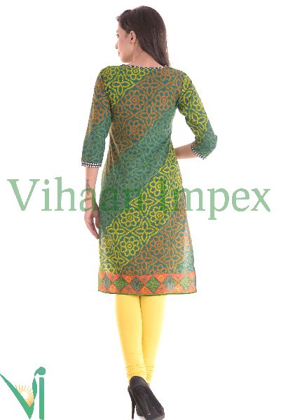 Indian Stylish Casual wear Designer Printed Cotton kurtis for women VIKU2630
