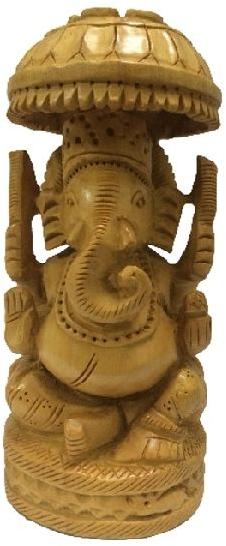 Lord Ganesha Handmade carved Wooden Handicraft