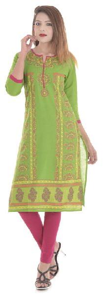 Printed Casual wear Cotton Kurti For Women