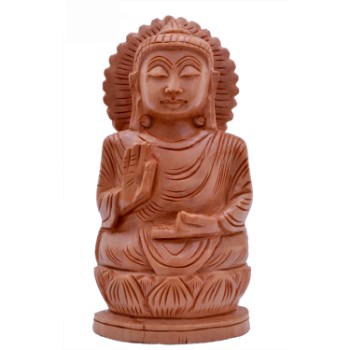 WOODEN ROUND BUDDHA, for Home Decoration, Style : Antique Imitation