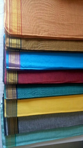 Mangalagiri Cotton Dress Material, for Making Textile Garments, Technics : Attractive Pattern, Embroidered