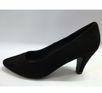 BXXY Goat suede STYLISH HEEL COURT SHOE, Lining Material : SHEEP