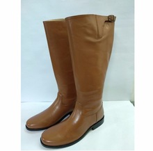 UNISEX FULL LEATHER LONG BOOT, Size : 36-46