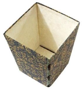 Handmade Paper Dust Bin Box