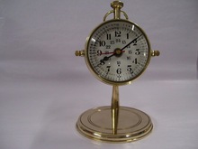 Czar Full Brass Table Clock, For Office Decoration