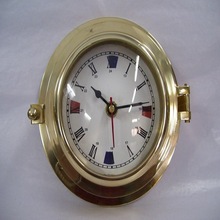 Porthole clock marine wall item clock