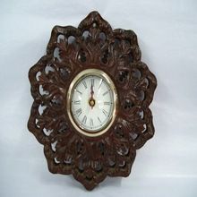 Czar Wall Clock Wood Finish