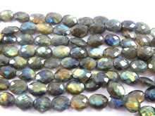 Natural Fiery Labradorite Oval Beads, Color : Blue