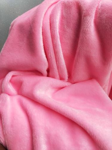 Pink Velboa Fur Fabric, Pattern : Plain