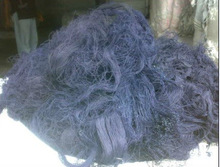 Cotton Blue Denim Thread Waste