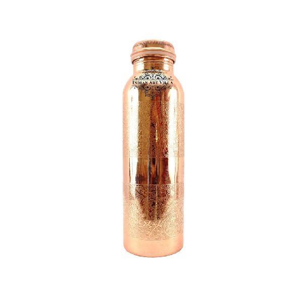 Copper Embossed Design Leak Proof Bottle 1000 ML