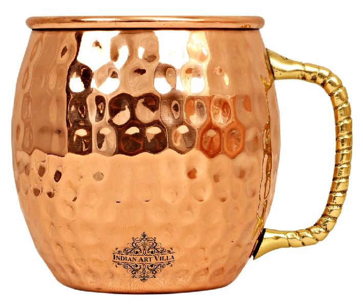 Copper Hammered Design Moscow Mule  Mug