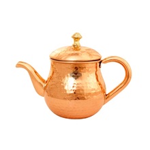 copper steel hammered tea pot kettle