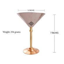 Steel martini cocktail bar glass, for Barware