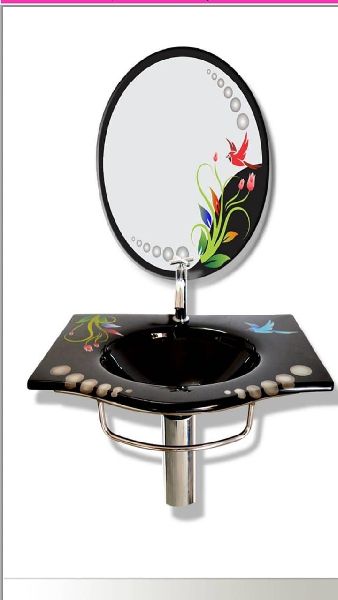Polished Glass Wash Basin, Feature : Durable, Fine Finishing, High Quality, Shiny Look