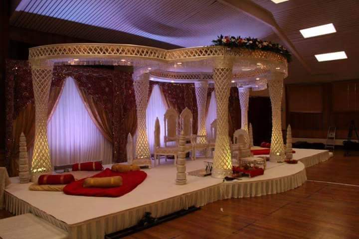 Jaali Style Wedding Fiber Mandap