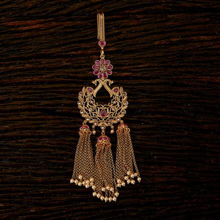 Antique Peacock Jhuda With Gold Plating