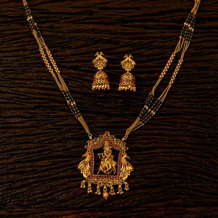 Antique Temple Mangalsutra With Gold Plating