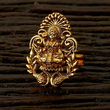 Temple Ring With Gold Plating