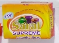 Saral Supreme Laundry Soap, for Washing Cloth, Packaging Size : 100gm