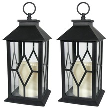 Bright Collection Metal Antique candle lanterns
