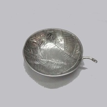 Bright Collection Metal Leaf Fruit Bowl Round