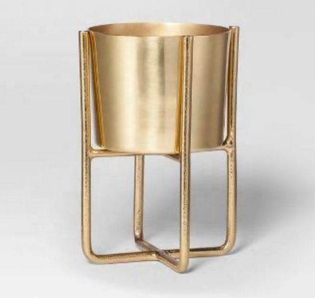 Indoor used brass plated planter