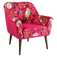 Handmade Embroidery Pink Sofa