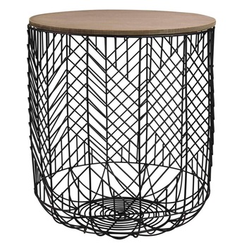 Metal Cage storage Coffee table