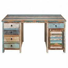 Metal + Wooden Multi Drawer Study Table